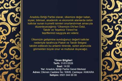 ANADOLU BİRLİĞİ PARTİSİ’NDEN “ÜLKEMİZİN EN’LERİ” BULUŞMASI