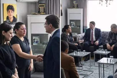 Adalet Bakanı Tunç'tan Atlas Çağlayan'ın ailesine taziye ziyareti