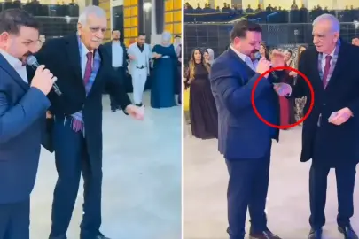 Ahmet Türk, verdiği bahşişin miktarıyla düğünün yıldızı oldu