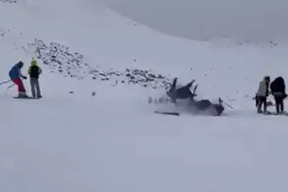 Bingöl'de kayak merkezinde kaza: 6 yaralı