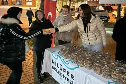 Bursa Nilüfer’de Berat Kandili bereketi