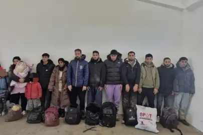 Edirne'de 14 kaçak göçmen yakalandı