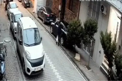 Esenyurt'ta araçları çizen şüpheli güvenlik kameralarına yakalandı