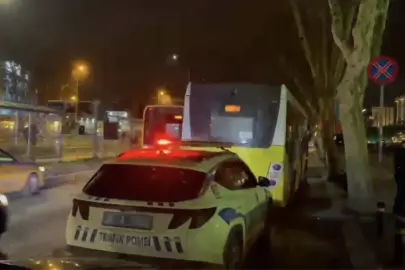 Fatih'te İETT otobüsünün çarptığı kadın yaralandı