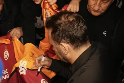 Galatasaray'a Rize'de coşkulu karşılama!