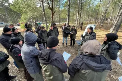 İşletme şefi adaylarına yönelik silvikültür eğitim tatbikatı yapıldı