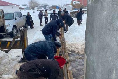Köyün içme suyu şebekesindeki arıza giderildi