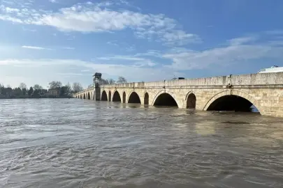 Meriç Nehri'nde su seviyesi arttı; DSİ 'turuncu alarm' uyarısında bulundu