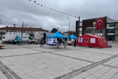 Mobil mamografi aracı Çerkeş'te hizmet vermeye başladı