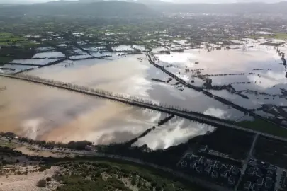 Muğla'da Sağanak Sonrası Tarım Arazileri Su Altında Kaldı