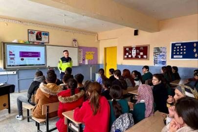 Muş’ta öğrencilere trafik eğitimi