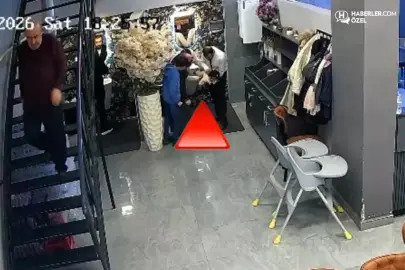 Yürekleri ağza getiren anlar! Şefin hızlı müdahalesi bebeği kurtardı