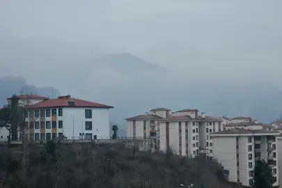 Zonguldak'ta yüksek kesimlerde sis etkili oldu