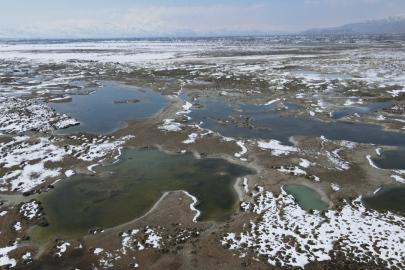 Ekşisu Kuş Cenneti’nde doğa drone ile kaydedildi