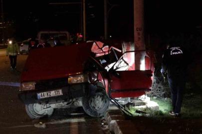 Malatya’da kazada yaralanan sürücü kurtarılamadı
