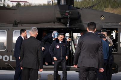 Bakan Çiftçi, Emniyet envanterine alınan T70 helikopteriyle ilk uçuşunu gerçekleştirdi