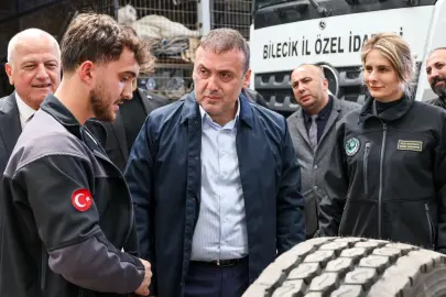 Bilecik'te Vali Sözer ulaşım yatırımlarını yerinde inceledi
