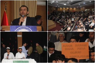 Bingöl'de üniversite öğrencilerinden Mevlid-i Nebi etkinliği