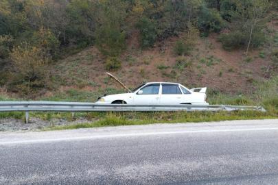Bursa-Orhaneli yolunda tehlike oluşturan mazot temizlendi