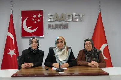 Bursa'da Saadet Partili kadınlardan okul saldırılarına tepki