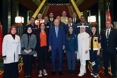 Cumhurbaşkanı Erdoğan, işçi, memur ve işveren temsilcilerini kabul etti