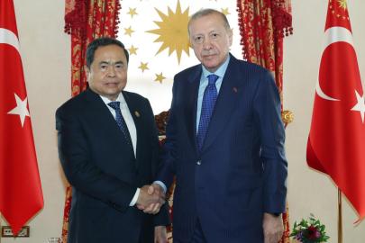 Cumhurbaşkanı Erdoğan, Vietnam Meclis Başkanı Thanh Man'ı kabul etti