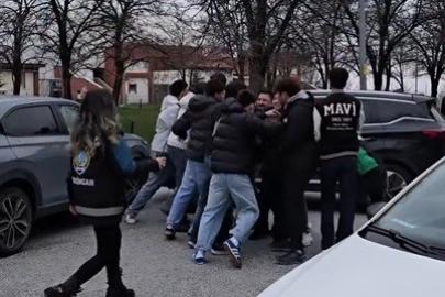 Kavga ihbarına giden polisler pastayla karşılandı