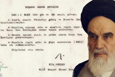 MİT, Humeyni'nin Türkiye'de yaşadığı belgeyi paylaştı. "Çok gizli" notuyla gönderilmiş