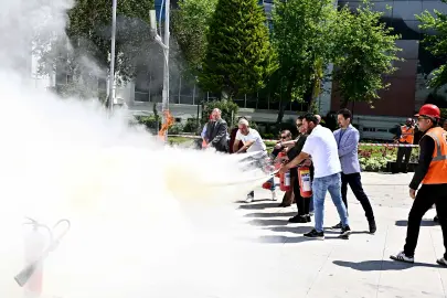 Muratpaşa’da yangın tatbikatı