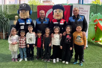 Osmaniye’de miniklere 'Poli' ile güvenlik eğitimi