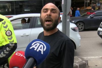 Trafikte ceza kesildi, gazetecilere hakaret etti