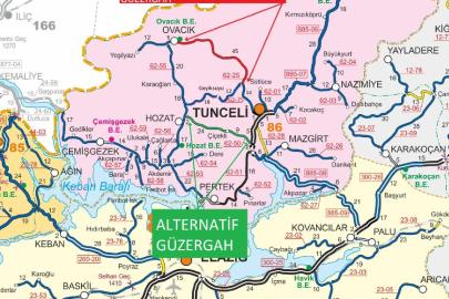 Tunceli-Ovacık kara yolu 2-3 gün trafiğe kapatılacak