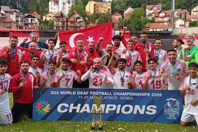 23 Yaş Altı İşitme Engelliler Futbol Milli Takımı, dünya şampiyonu oldu