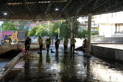 Ankara Keçiören'de kurban kesim alanları temizlendi