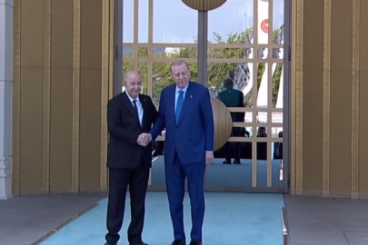 Cezayir Cumhurbaşkanı Tebbun Ankara'da. Cumhurbaşkanı Erdoğan resmi törenle karşıladı