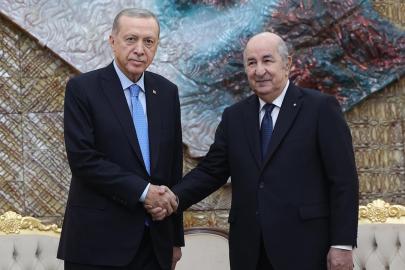 Cumhurbaşkanı Erdoğan, Cezayir Cumhurbaşkanı Tebbun ile görüştü