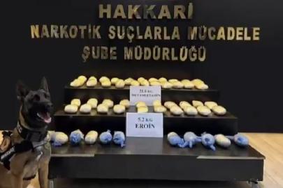 Hakkari’de 27 kilogram uyuşturucu ele geçirildi