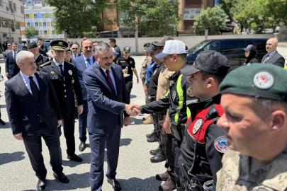 İçişleri Bakanı Çiftçi, emniyet ve jandarma personeliyle bayramlaştı