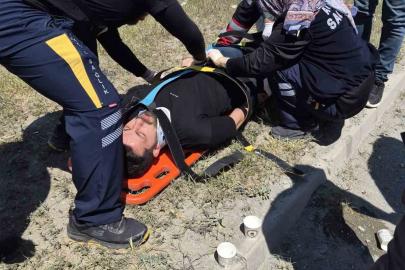Iğdır’da otomobil takla attı: Sürücü yaralandı