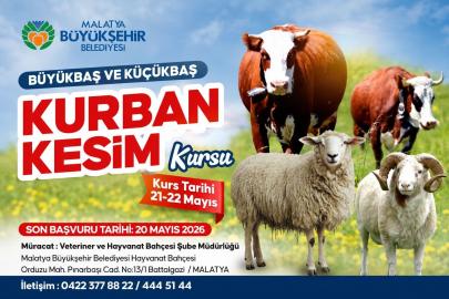 "İslami usullere uygun ve güvenli kurban kesimi" eğitimi verilecek