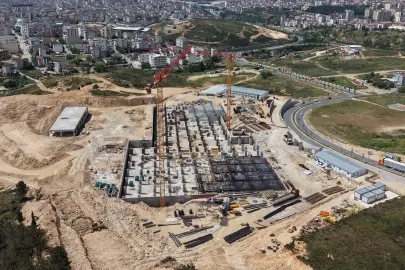 Kocaeli Çayırova'da hastane inşaatına tam gaz devam