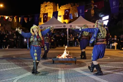 Kütahya Kalesi’nde 'Dilek Ateşi' yandı