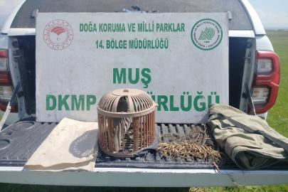 Muş'ta keklik avlayan şahsa 53 bin lira ceza kesildi