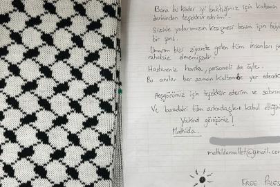 Sumud aktivistinden Türk doktorlara teşekkür mektubu