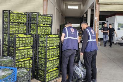 Toptancı halinde bayram öncesi denetim