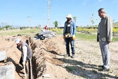 Başkan Taşkın, altyapı çalışmalarını yerinde inceledi