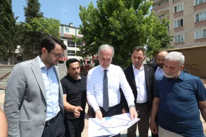 Bursa İnegöl'de Alanyurt Meydan Projesinde sona gelindi