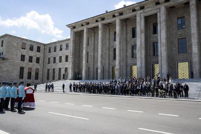Eski milletvekili Yusuf Fevzi Arıcı için TBMM'de cenaze töreni