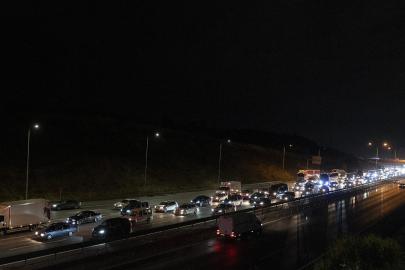 İstanbul girişinde bayram dönüşü yoğunluğu