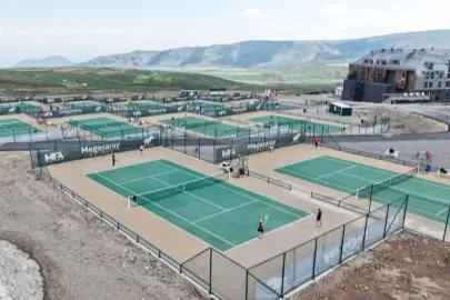 Kayseri Erciyes'te Dünya Tenis Turu heyecanı